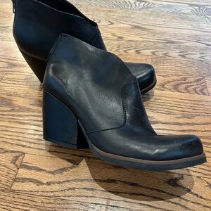 Kork-Ease Black Ankle Booties